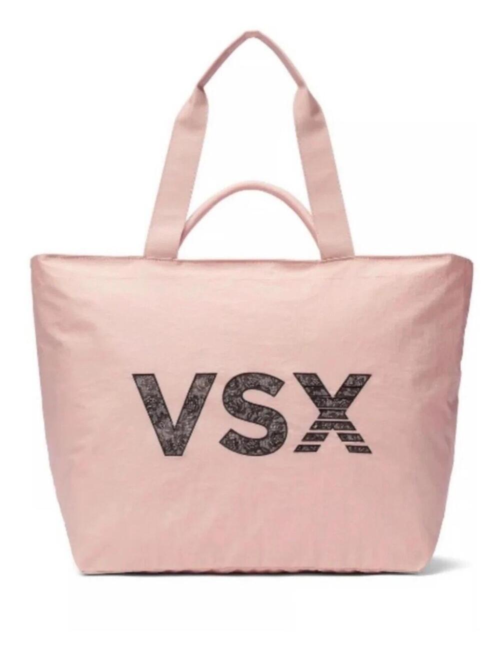 VICTORIA’S SECRET VSX Pink Oversized Gym Travel Tote Bag